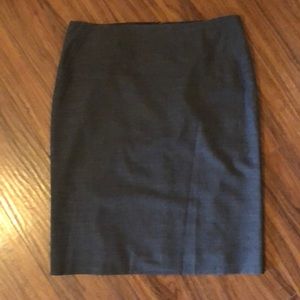 J.Crew gray straight skirt